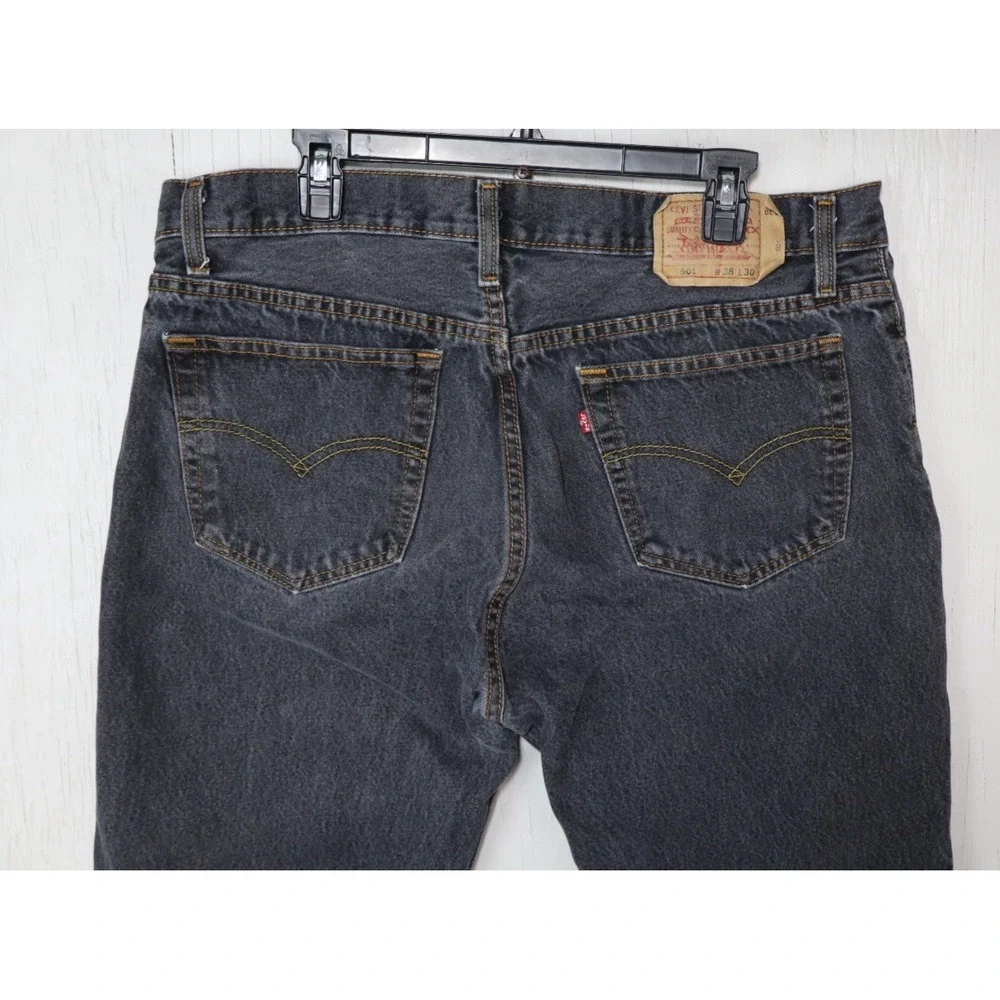 Vintage Levis 501 XX  Jeans Mens Size 38x30 Gray USA Made Button Fly Y2K Vintage